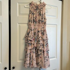Women’s Pink Sleeveless Floral Short Spring Summer Dress 8P Eliza J
